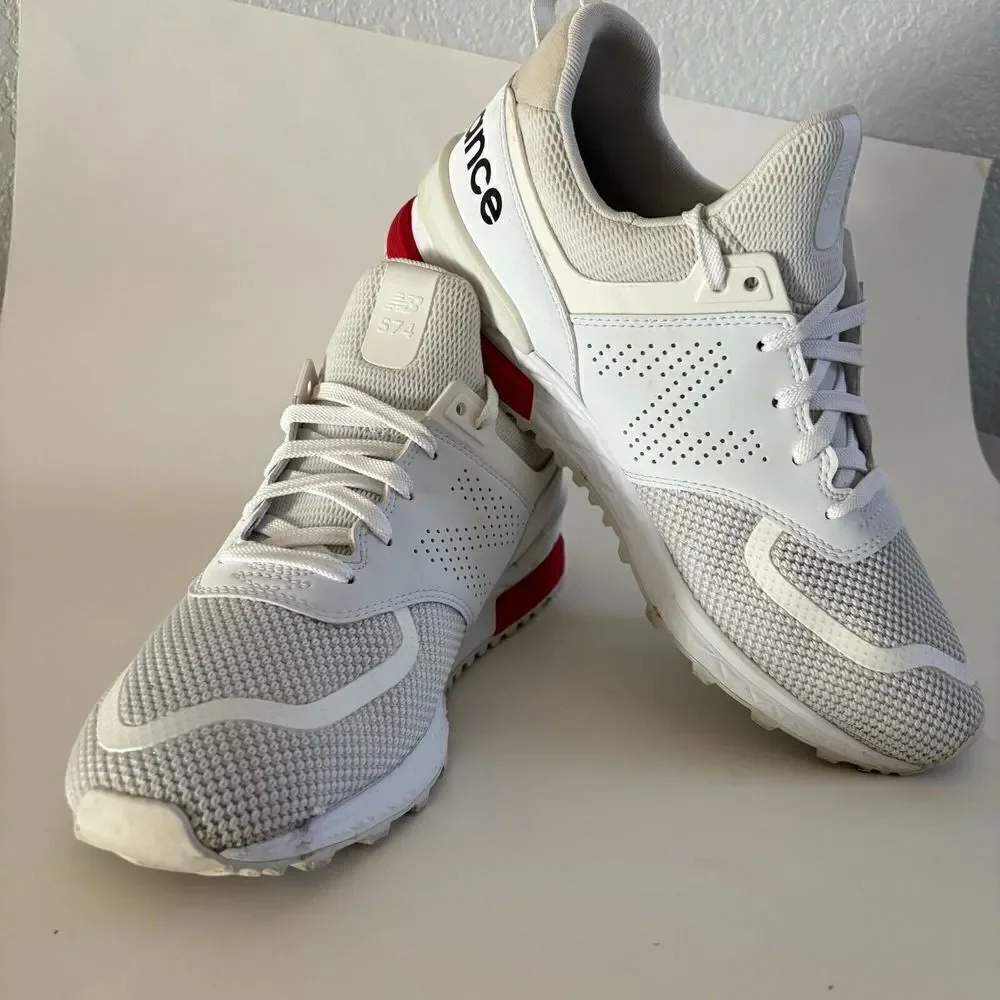 New Balance Fresh Foam Athletic Sneaker White Mesh Lace Up Round‎ Toe Size 9